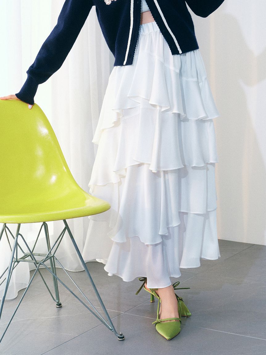 LILY BROWN「スリットティアードスカート」|スカート|OWHT