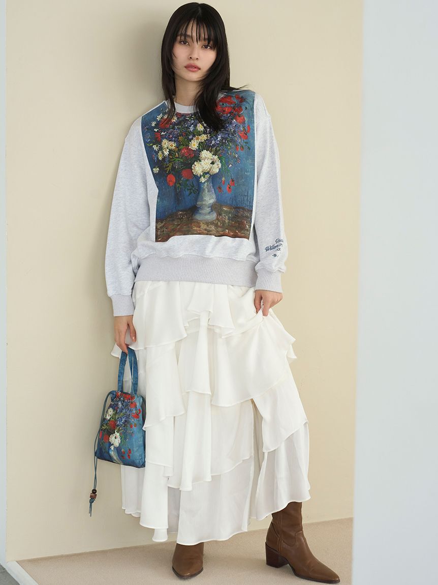 LILY BROWN「スリットティアードスカート」|スカート|