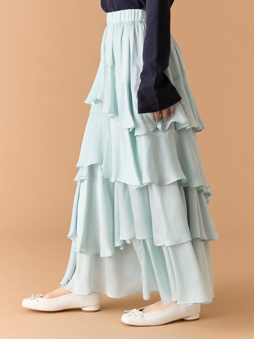 LILY BROWN「スリットティアードスカート」|スカート|