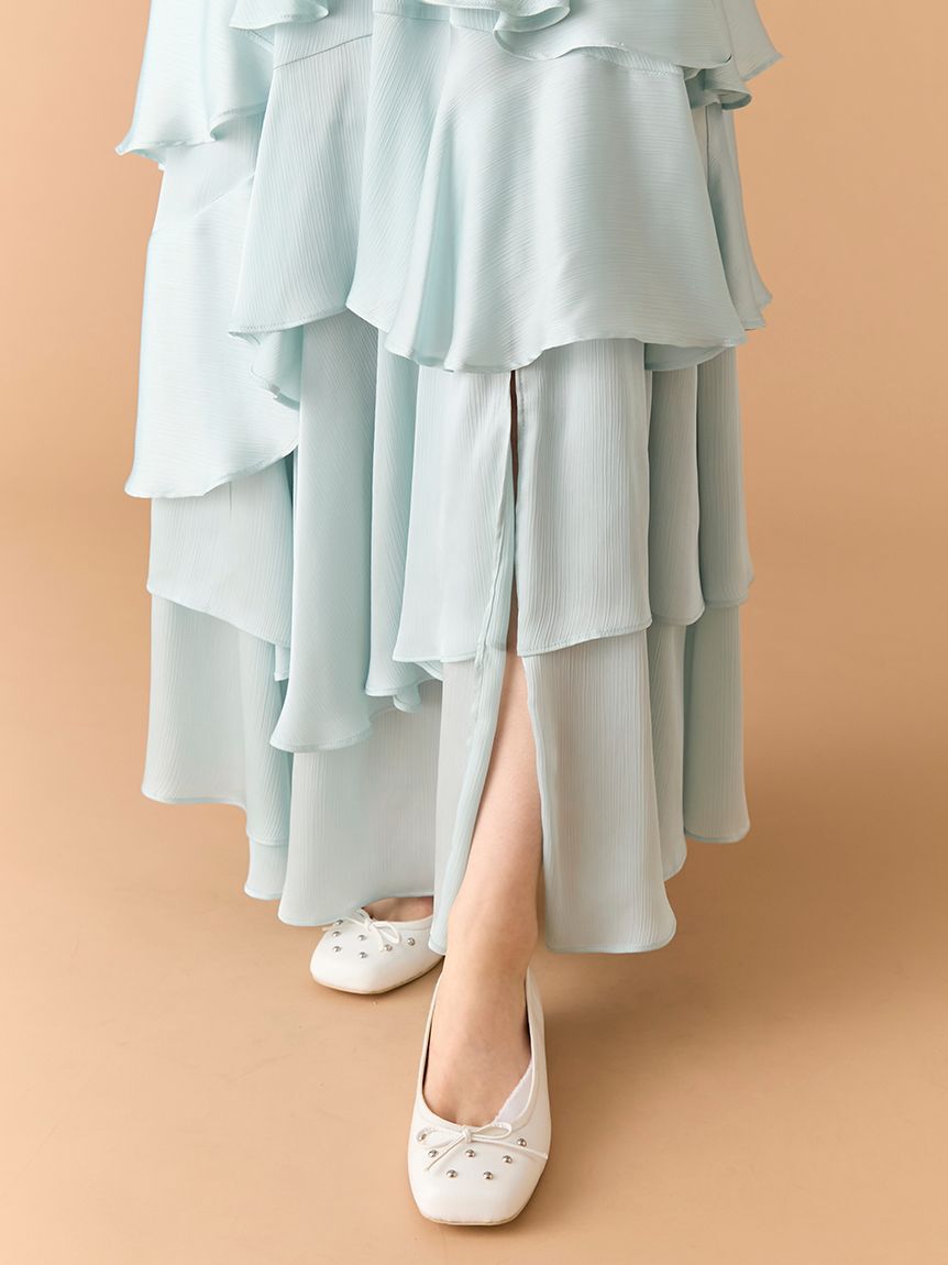 LILY BROWN「スリットティアードスカート」|スカート|