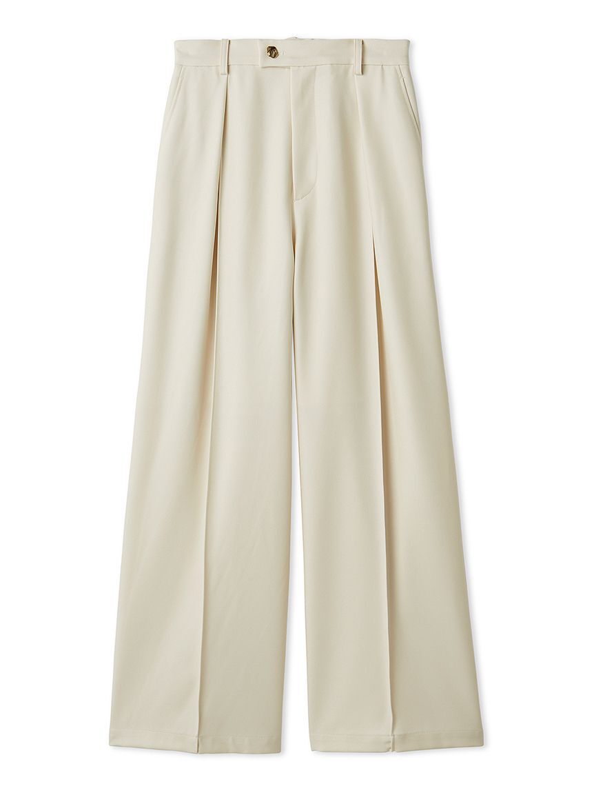 LILY BROWN「センターラインワイドタックパンツ」|チノ|