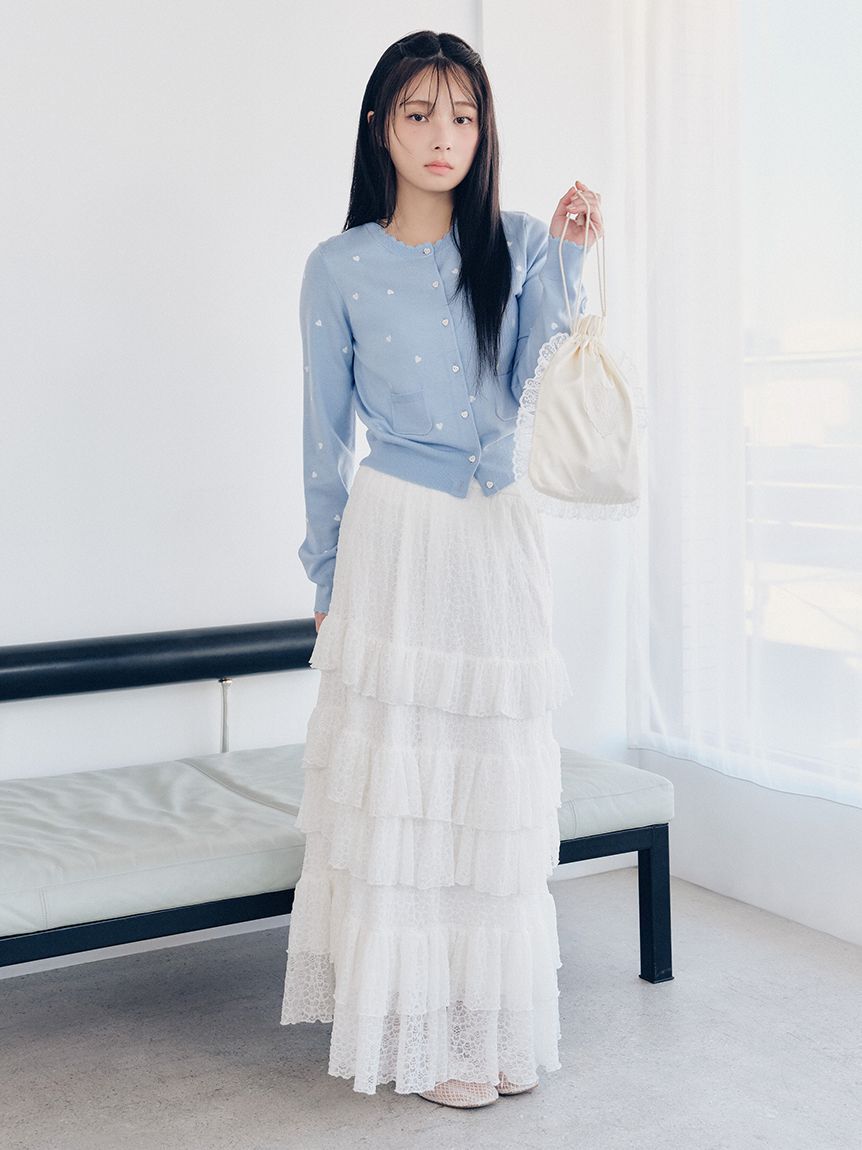 LILY BROWN「ステップフリルシアースカート」|スカート|