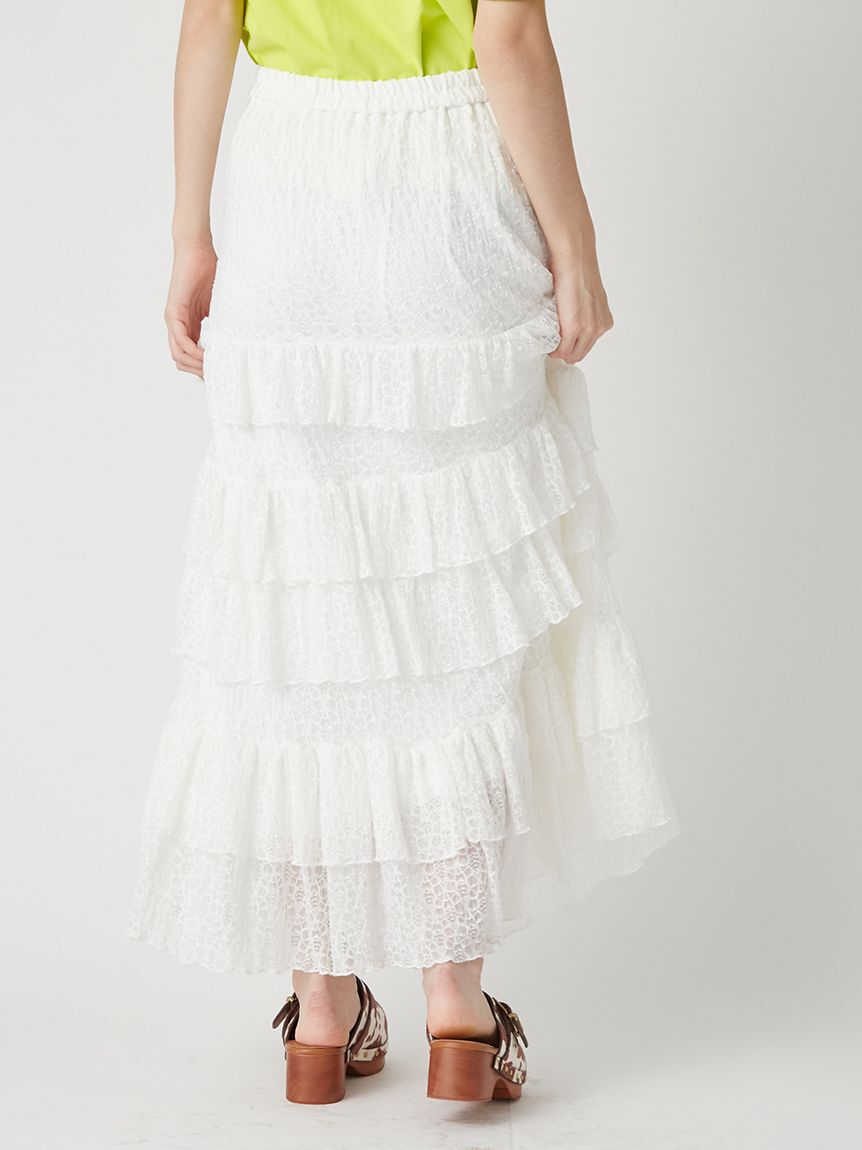 LILY BROWN「ステップフリルシアースカート」|スカート|