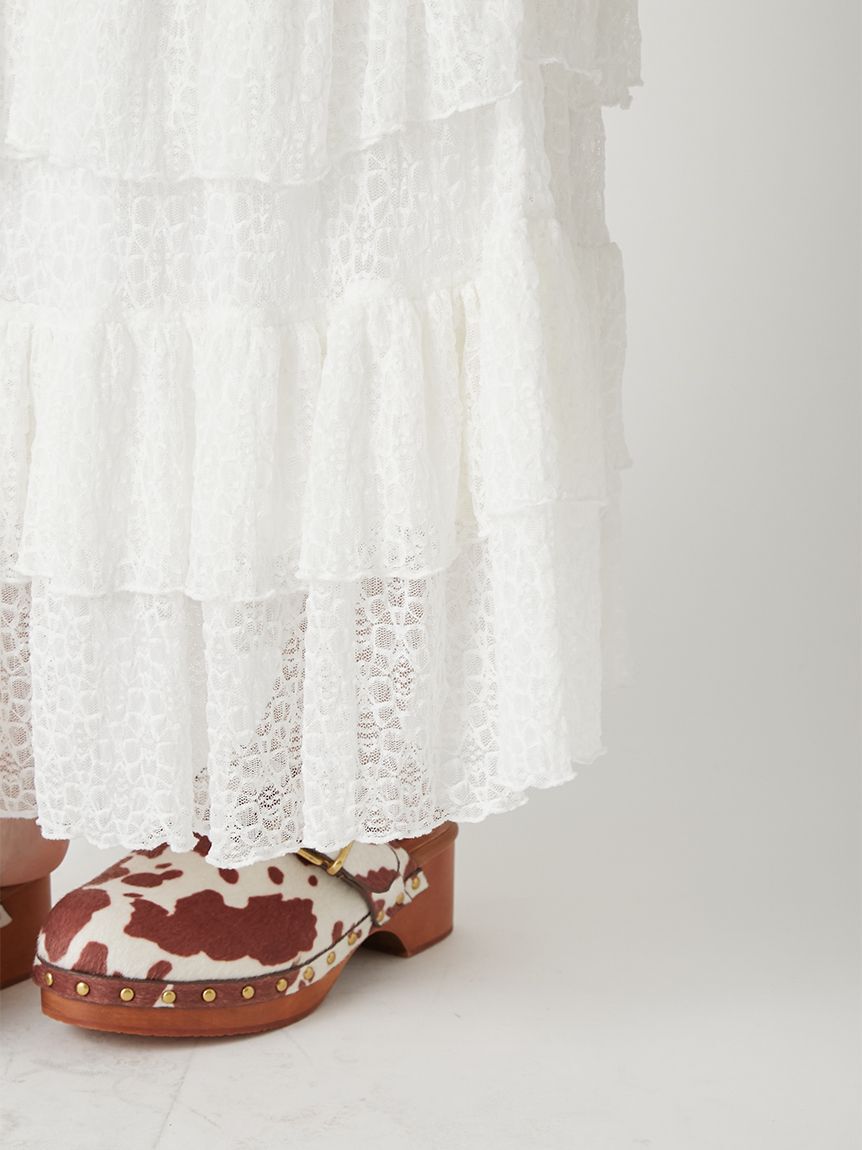 LILY BROWN「ステップフリルシアースカート」|スカート|