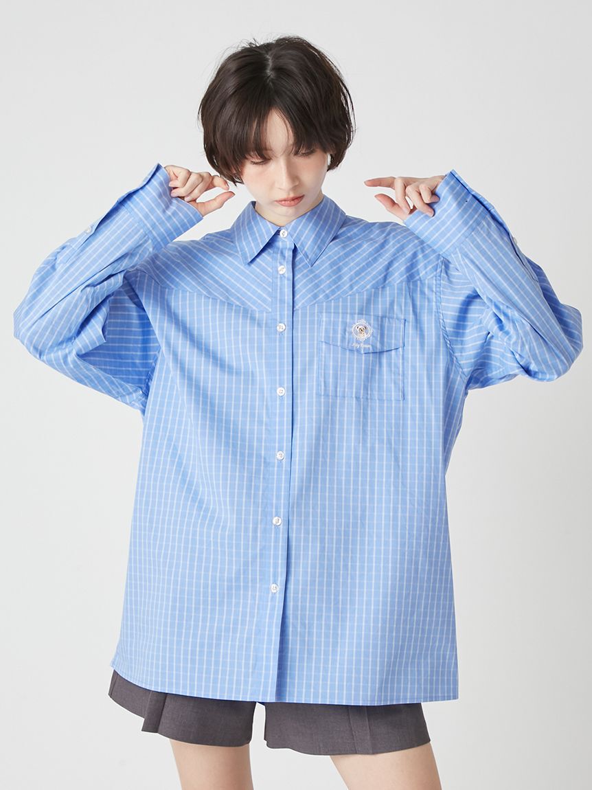 LILY BROWN「Lily Bearレターモチーフバリエシャツ」|シャツ・ブラウス|