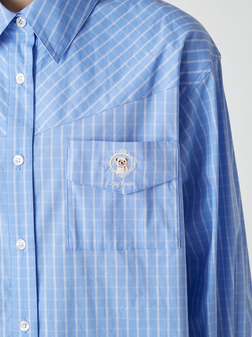 LILY BROWN「Lily Bearレターモチーフバリエシャツ」|シャツ・ブラウス|