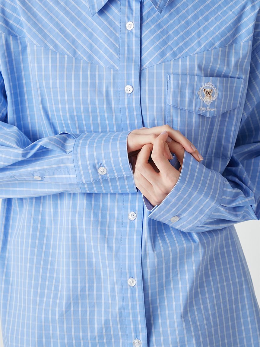 LILY BROWN「Lily Bearレターモチーフバリエシャツ」|シャツ・ブラウス|