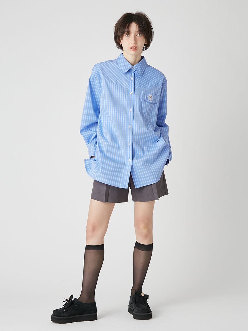 LILY BROWN「Lily Bearレターモチーフバリエシャツ」|シャツ・ブラウス|