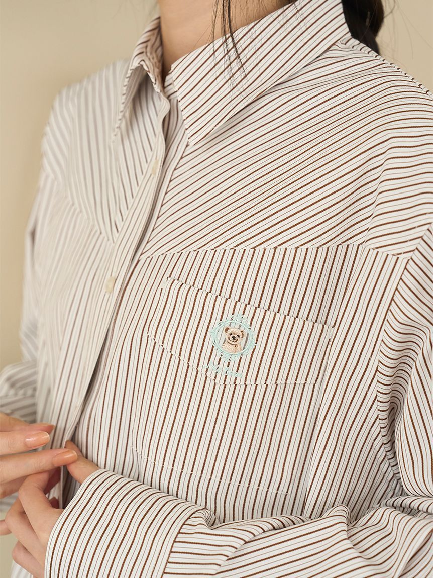 LILY BROWN「Lily Bearレターモチーフバリエシャツ」|シャツ・ブラウス|