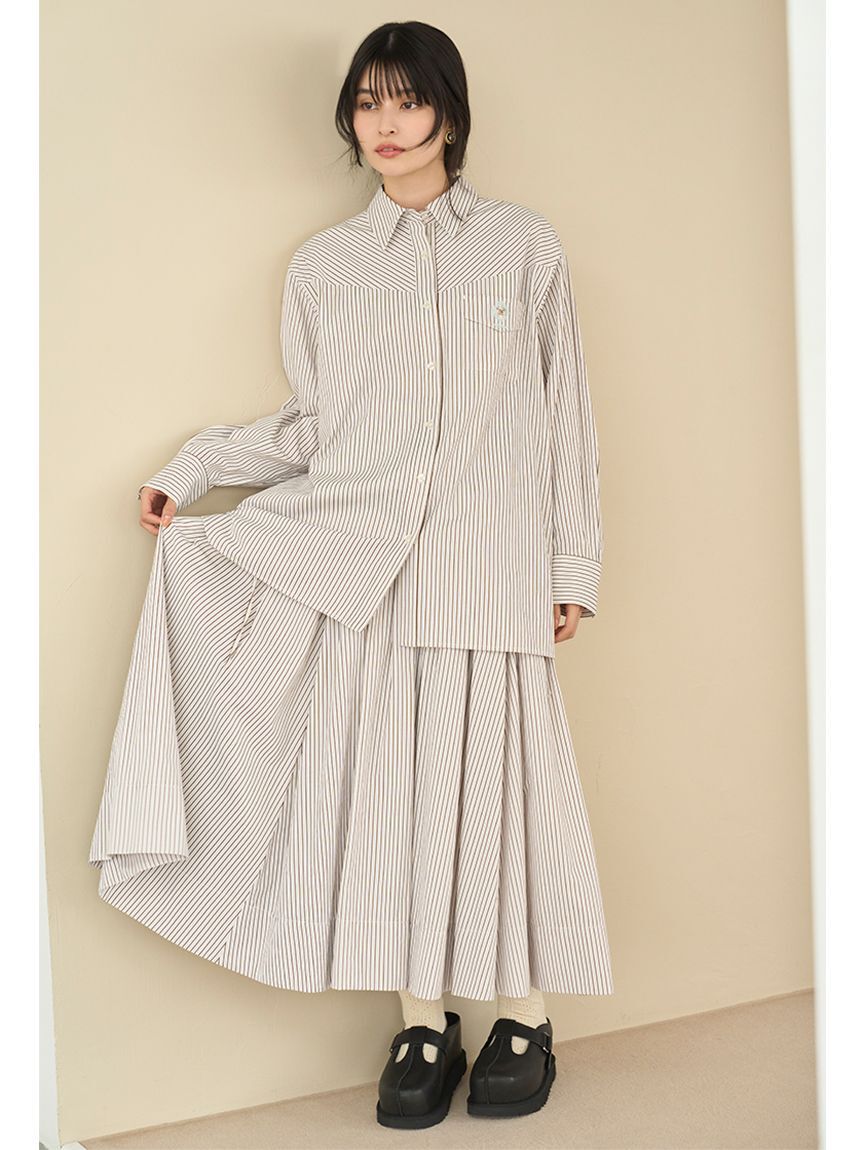 LILY BROWN「Lily Bearレターモチーフバリエシャツ」|シャツ・ブラウス|