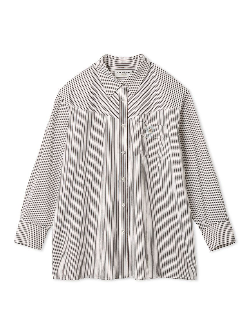 LILY BROWN「Lily Bearレターモチーフバリエシャツ」|シャツ・ブラウス|