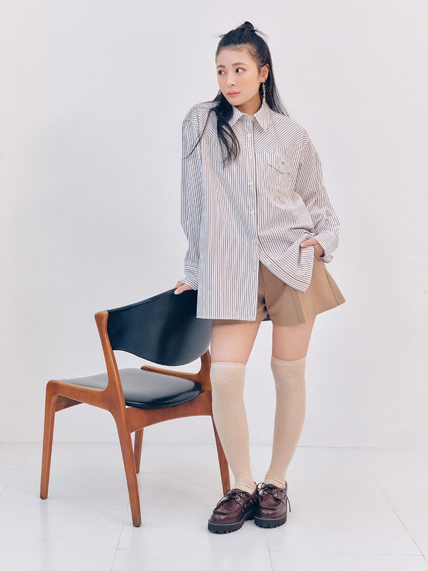 LILY BROWN「Lily Bearレターモチーフバリエシャツ」|シャツ・ブラウス|