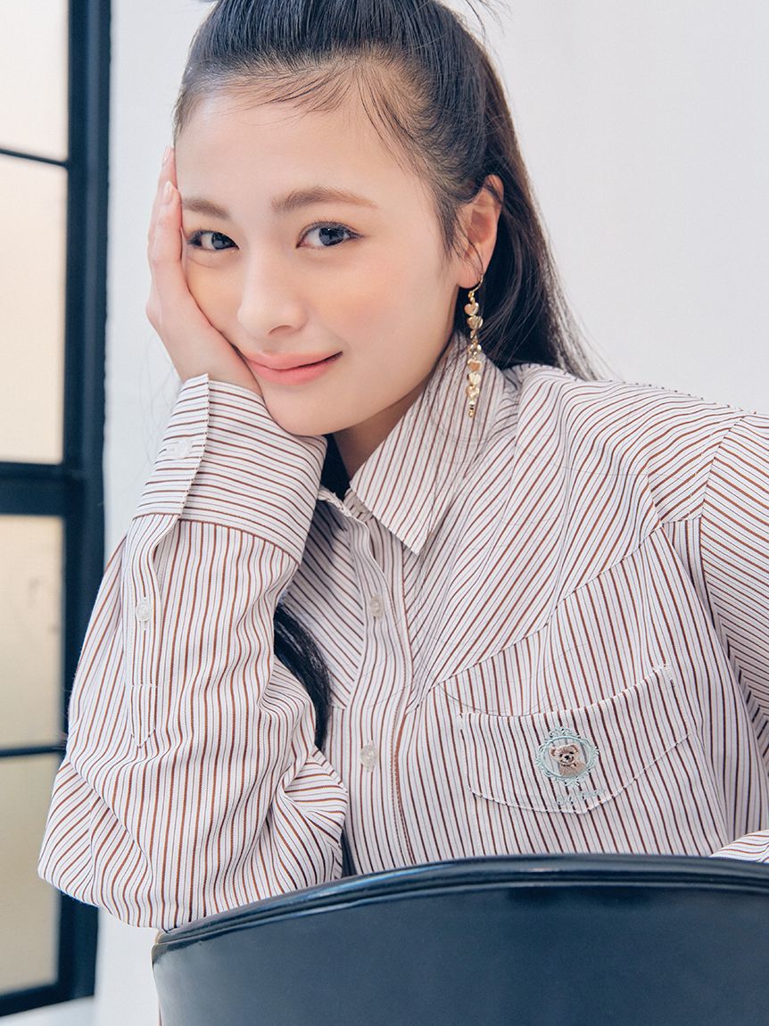 LILY BROWN「Lily Bearレターモチーフバリエシャツ」|シャツ・ブラウス|
