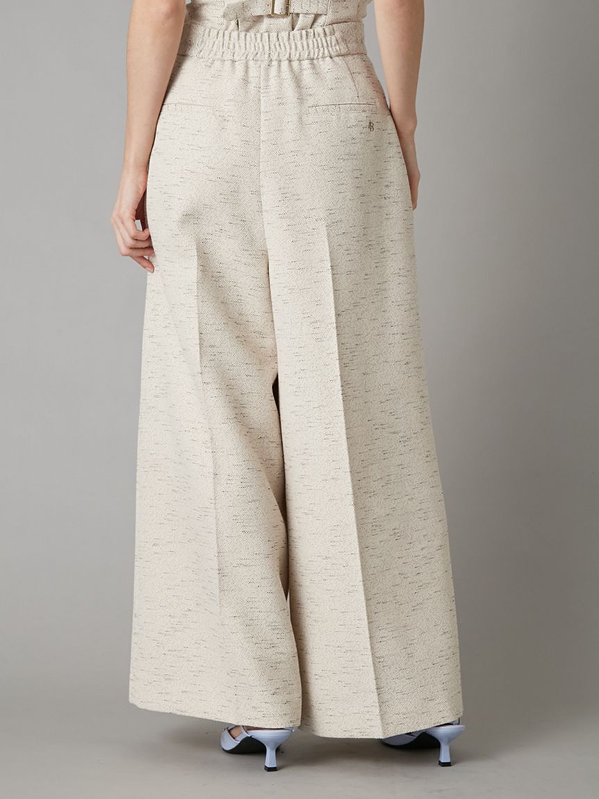 LILY BROWN「オーナメント釦2タックパンツ」|チノ|