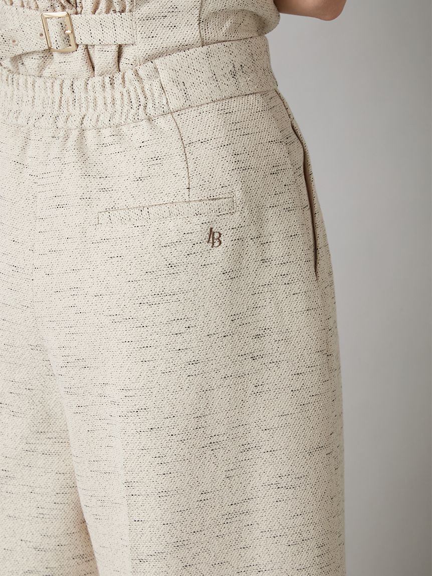 LILY BROWN「オーナメント釦2タックパンツ」|チノ|