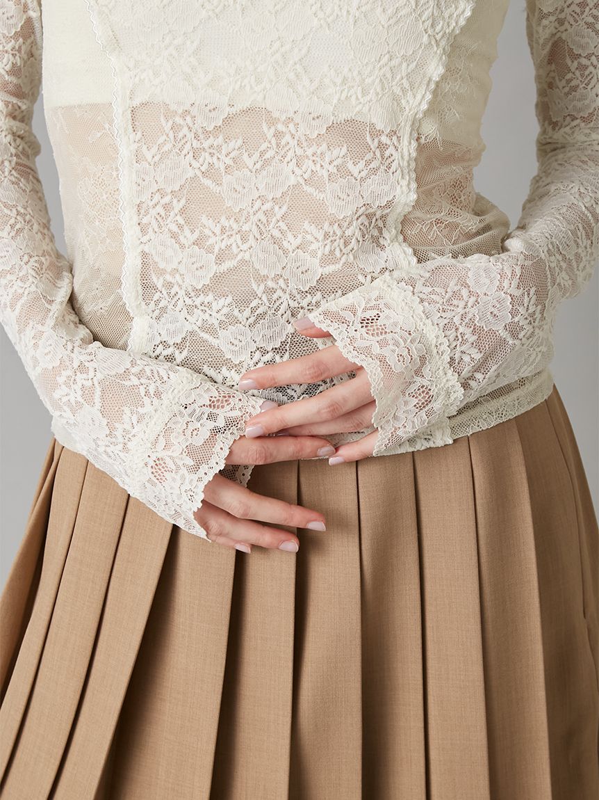 LILY BROWN「オフショルダーレーストップス」|Tシャツ・カットソー|