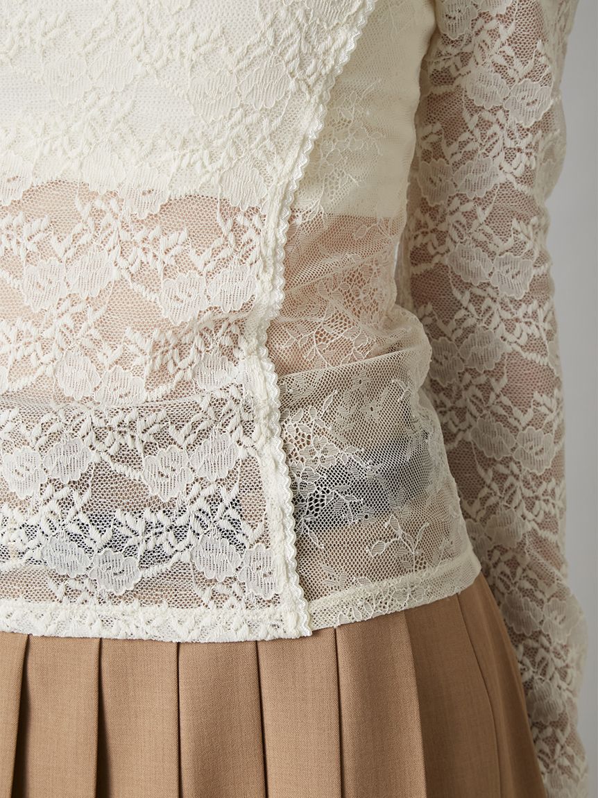 LILY BROWN「オフショルダーレーストップス」|Tシャツ・カットソー|