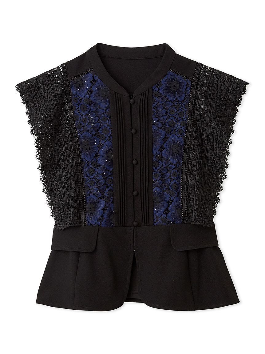 LILY BROWN「スイッチングレースブラウス」|シャツ・ブラウス|