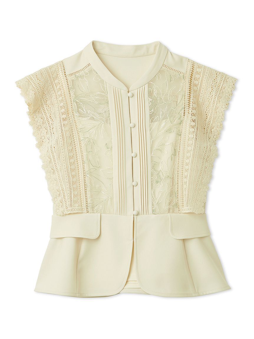 LILY BROWN「スイッチングレースブラウス」|シャツ・ブラウス|