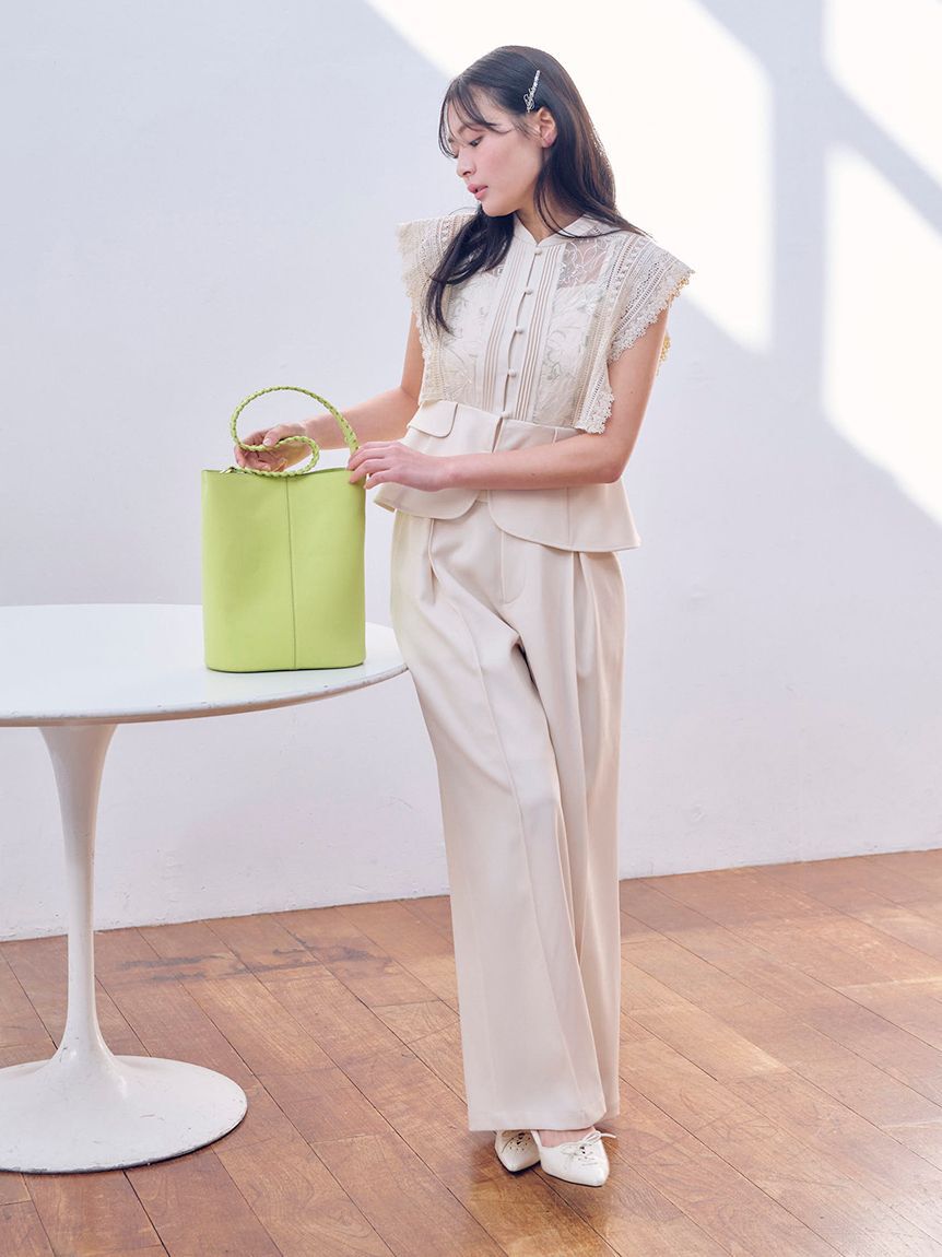 LILY BROWN「スイッチングレースブラウス」|シャツ・ブラウス|