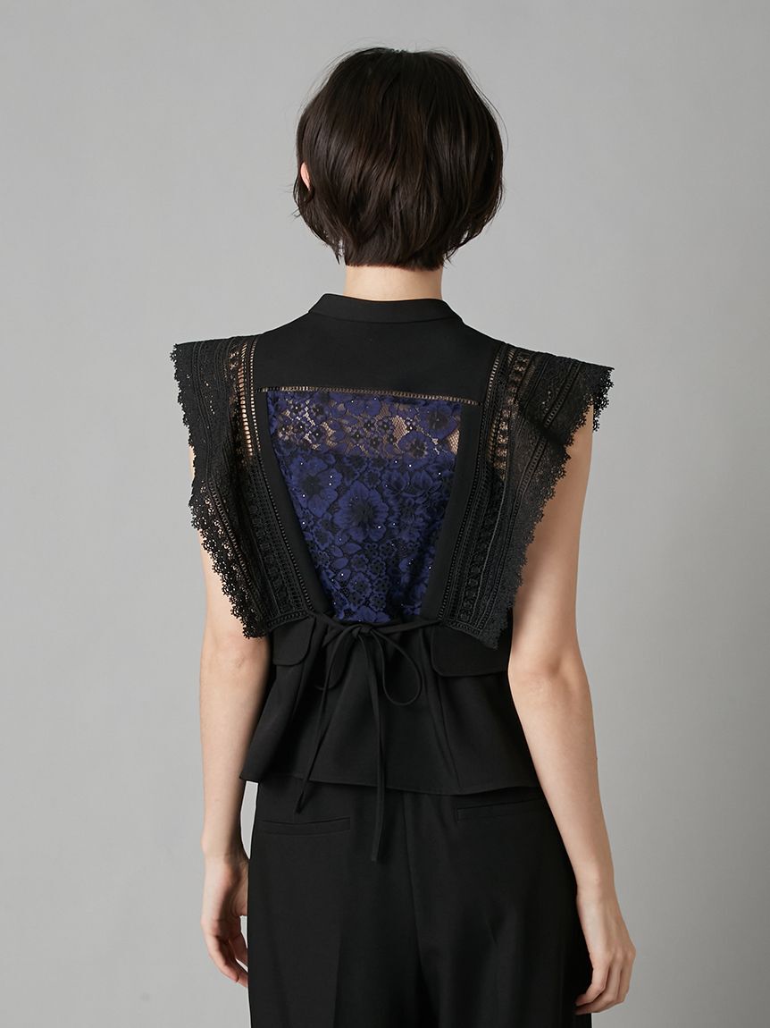 LILY BROWN「スイッチングレースブラウス」|シャツ・ブラウス|