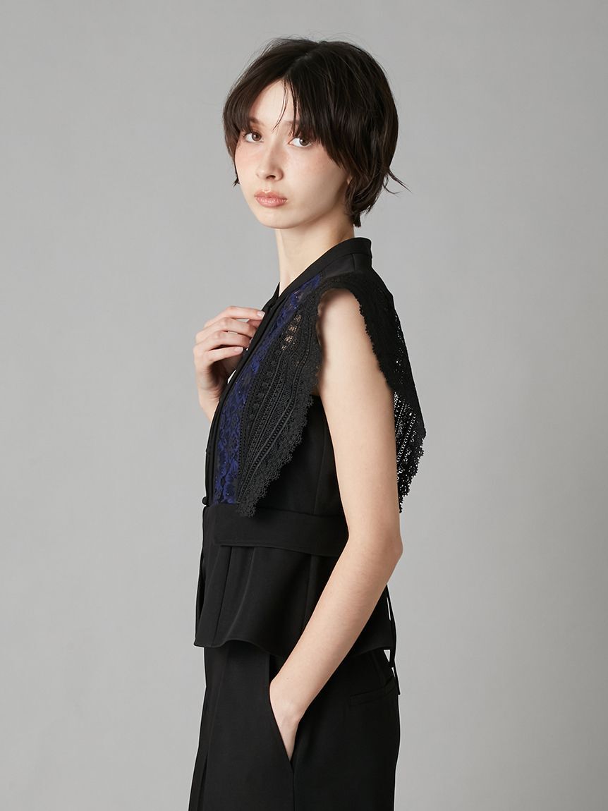 LILY BROWN「スイッチングレースブラウス」|シャツ・ブラウス|