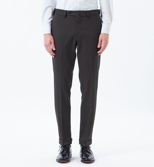 MACKINTOSH PHILOSOPHY「トロッター エクストラソリッドトラウザーズ【ドレスエクステンション】 ウール調ドビー」|スラックス|