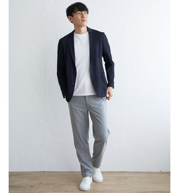 IKKA LOUNGE「GOKU楽ワーク サッカージャケット」|テーラードジャケット|