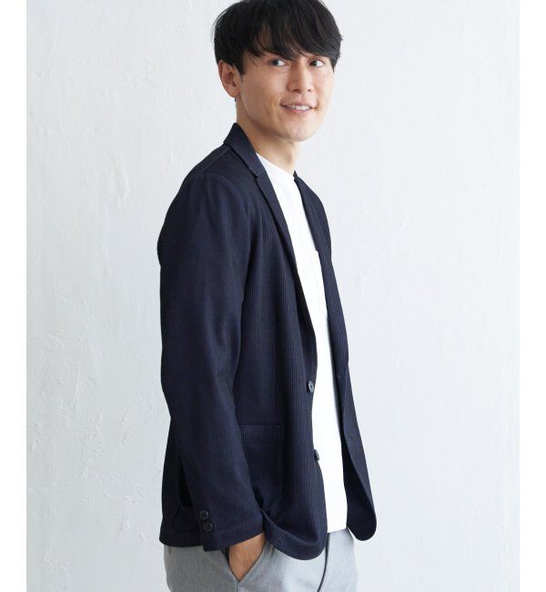 IKKA LOUNGE「GOKU楽ワーク サッカージャケット」|テーラードジャケット|