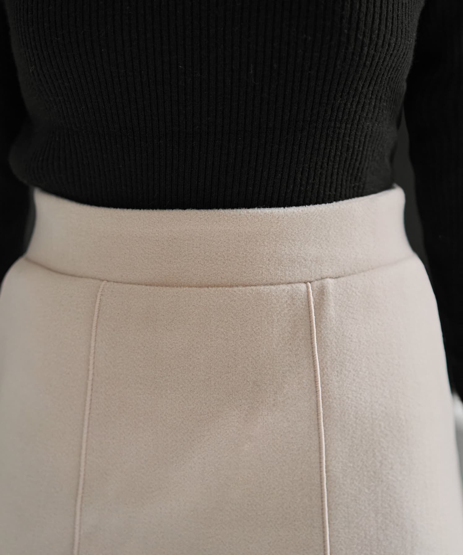 STYLE DELI「メルトン調Aラインスカート」|スカート|