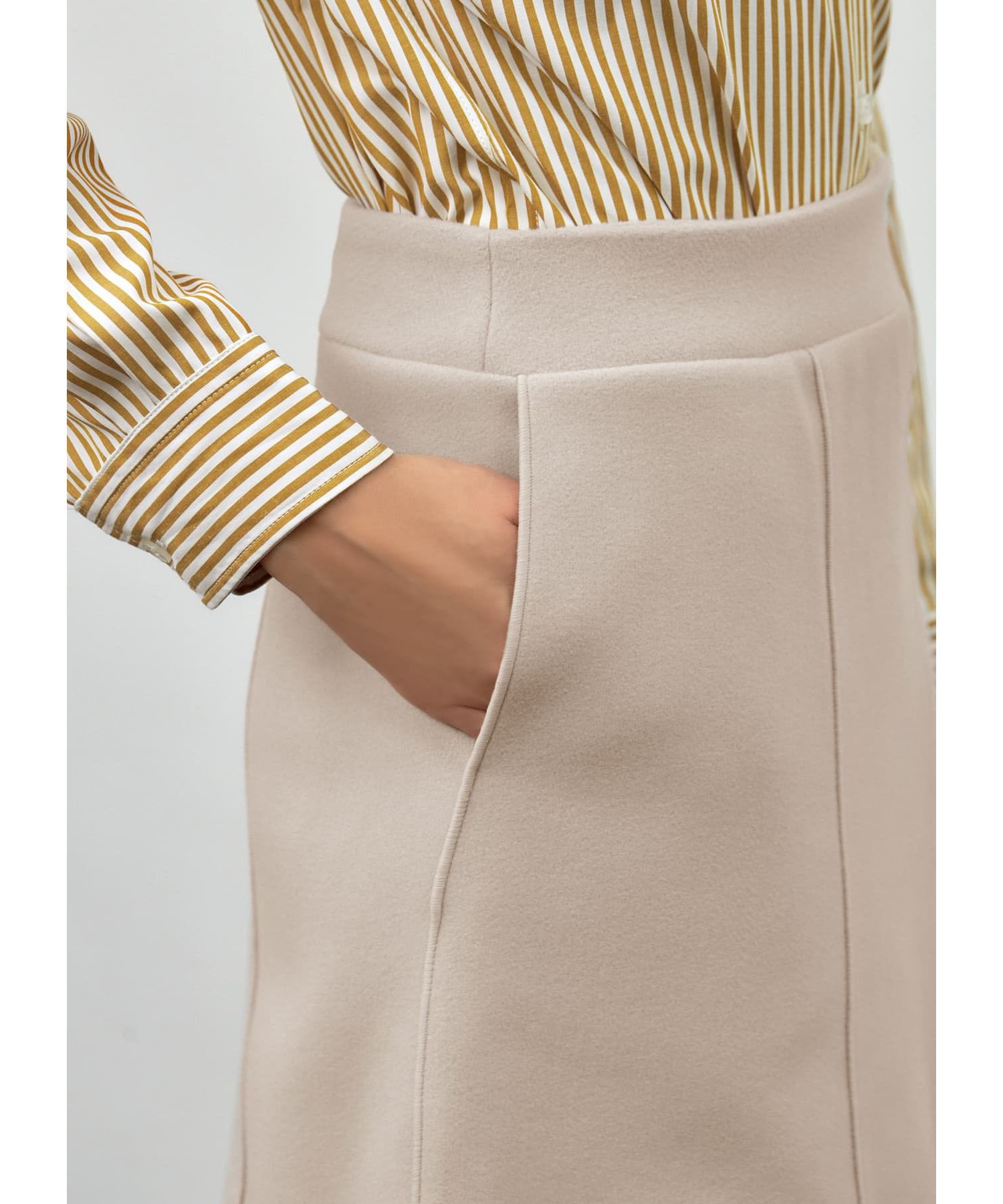 STYLE DELI「メルトン調Aラインスカート」|スカート|