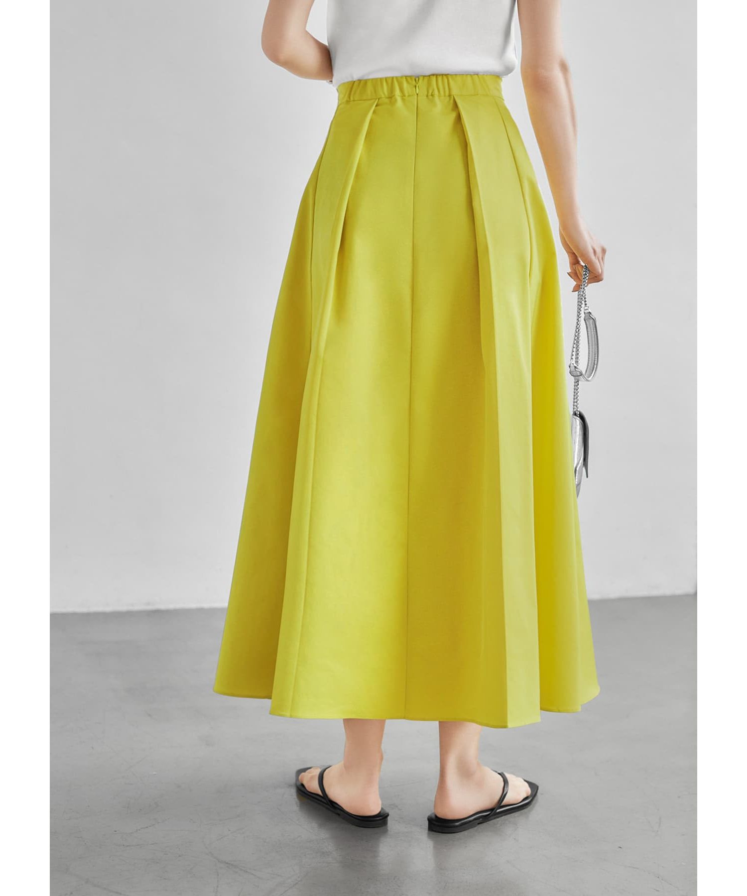 STYLE DELI「ブルゾン生地ボリュームタックスカート」|スカート|