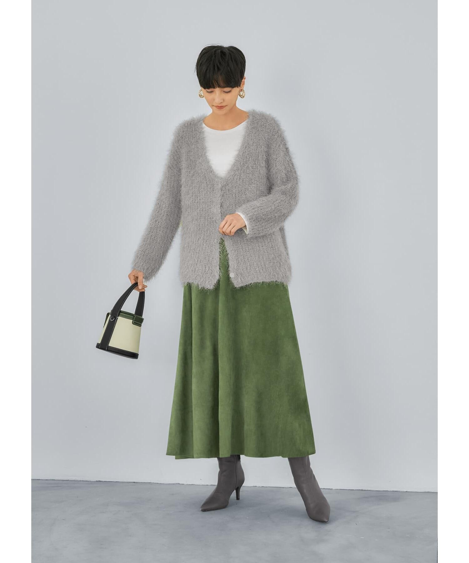 STYLE DELI「【LUXE】スエードサーキュラースカート」|スカート|