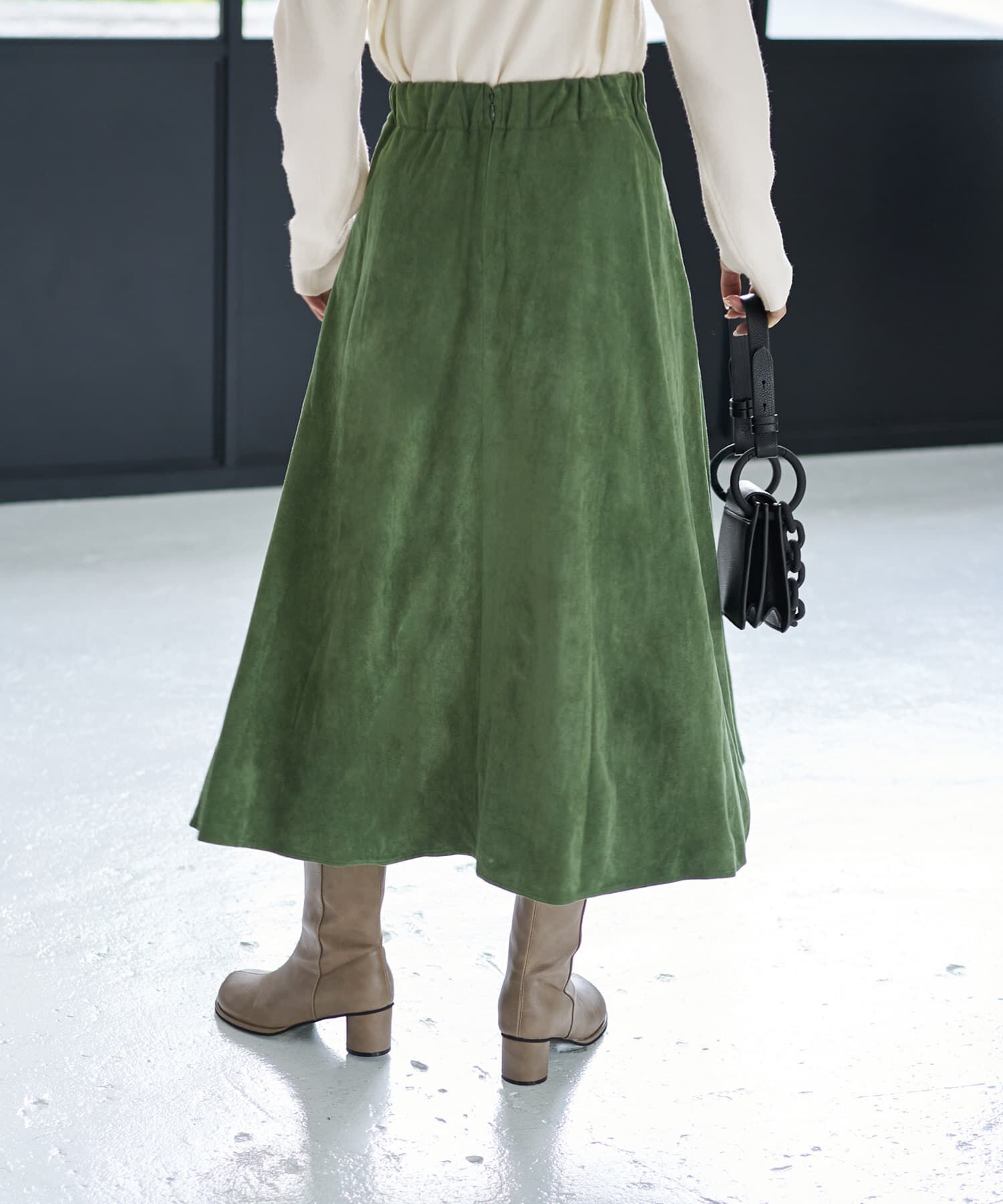 STYLE DELI「【LUXE】スエードサーキュラースカート」|スカート|