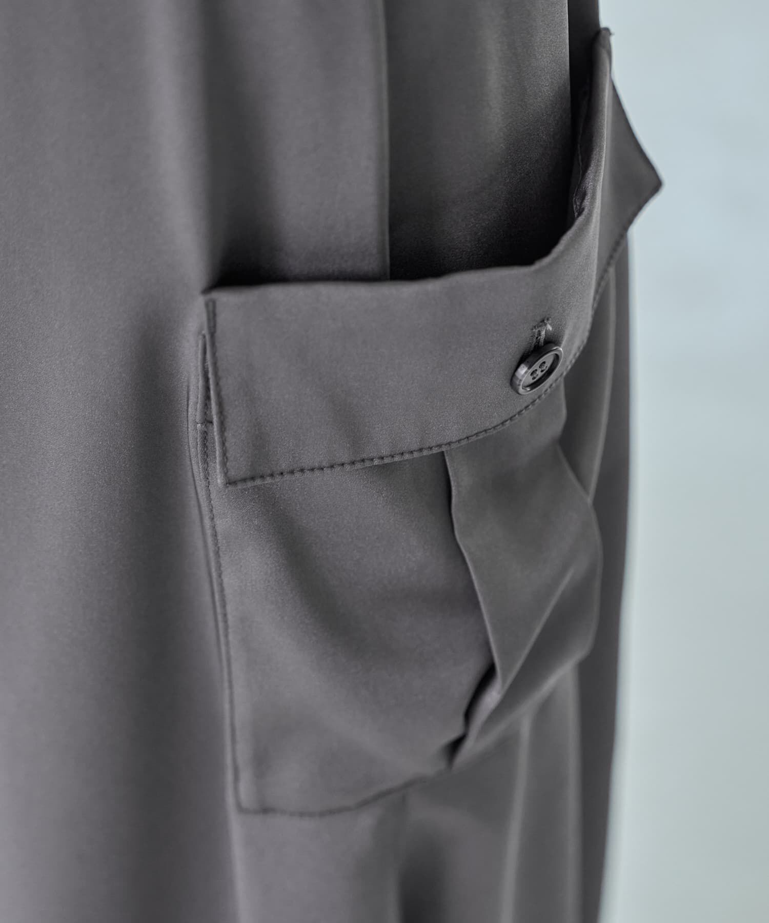 STYLE DELI「サイドポケットサテンロングスカート」|スカート|