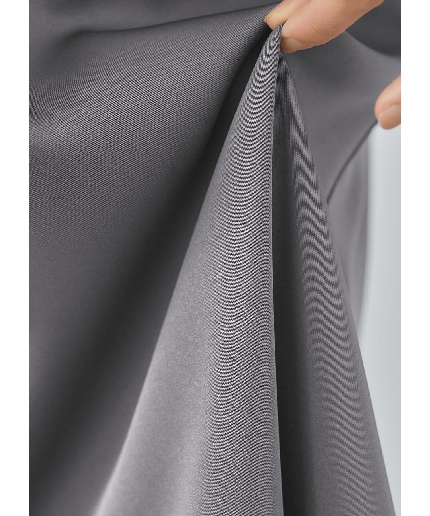 STYLE DELI「サイドポケットサテンロングスカート」|スカート|