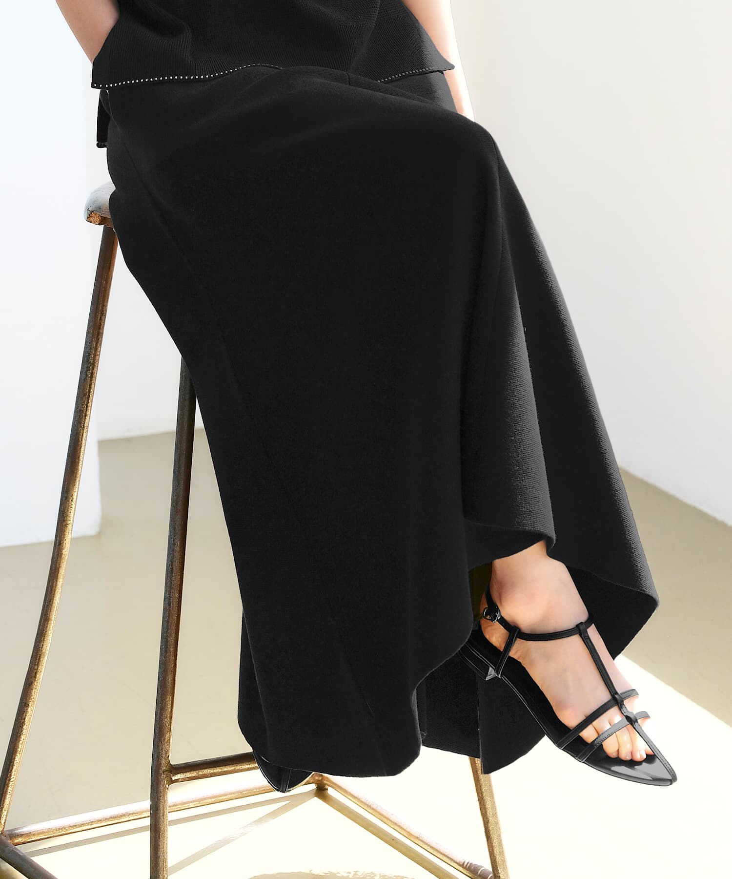 STYLE DELI「Softy Cotton／ミラノリブ編みマキシ丈スカート」|スカート|