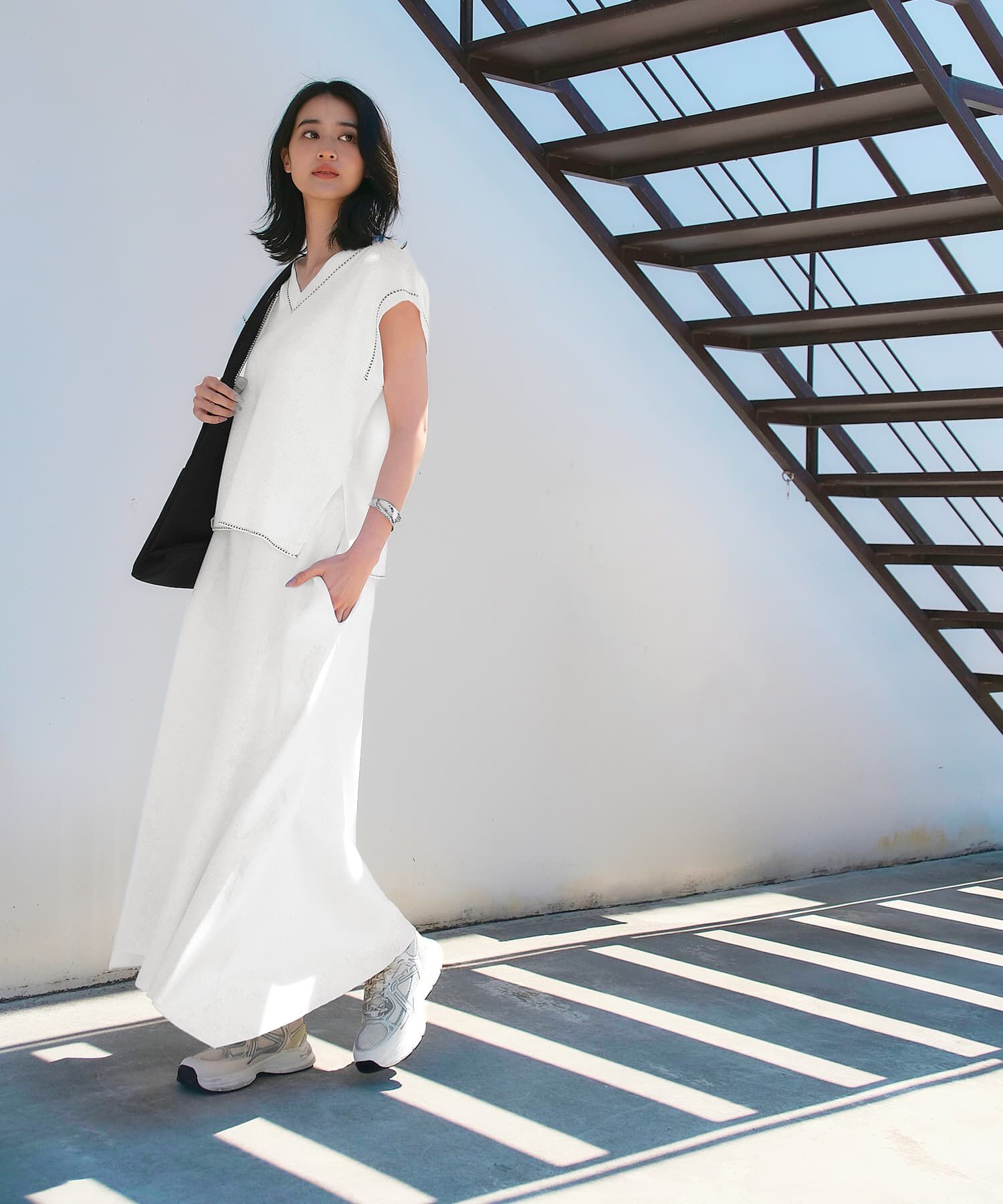 STYLE DELI「Softy Cotton／ミラノリブ編みマキシ丈スカート」|スカート|