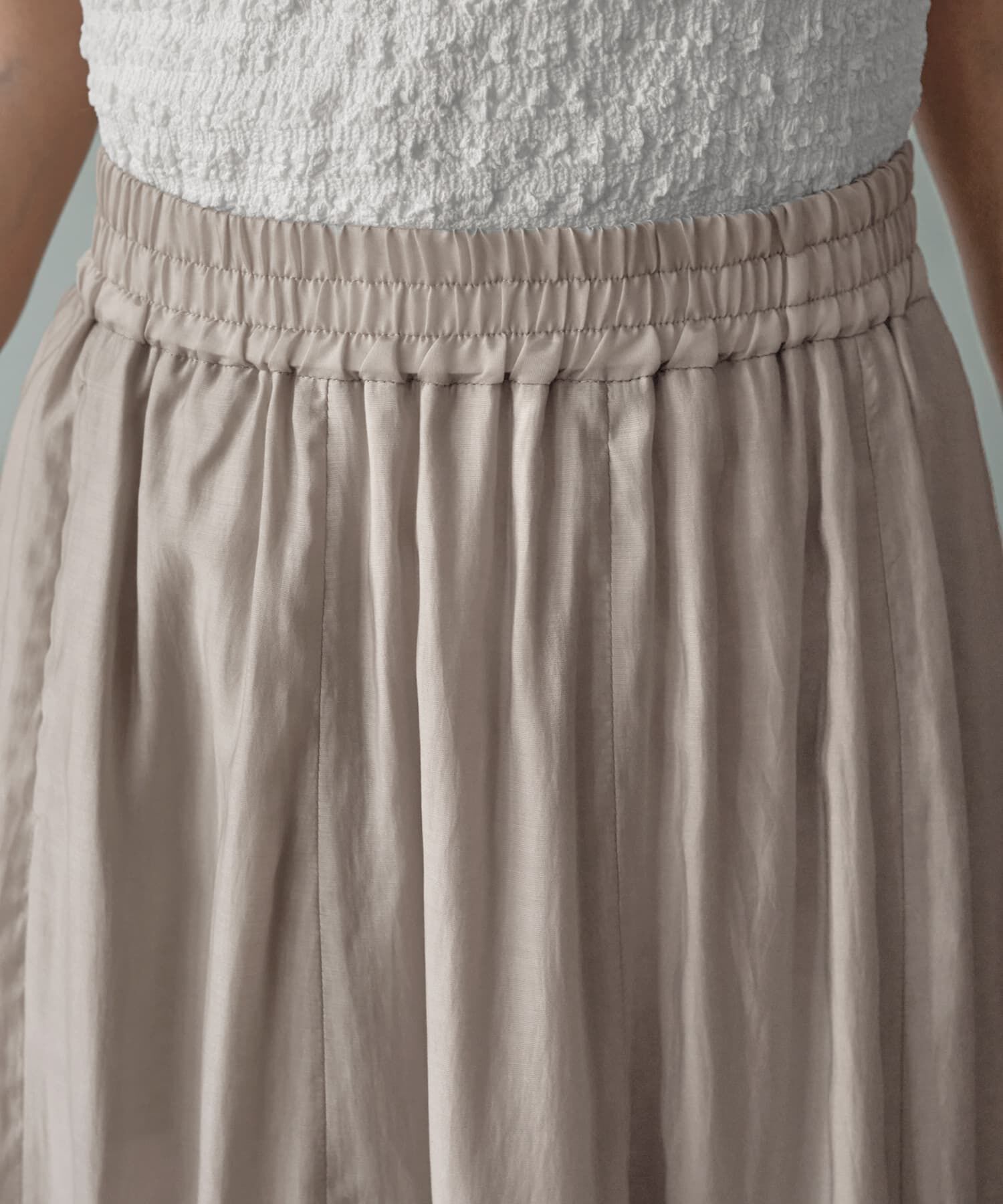 STYLE DELI「【LUXE】トライアングル配色切替スカート」|フレア|