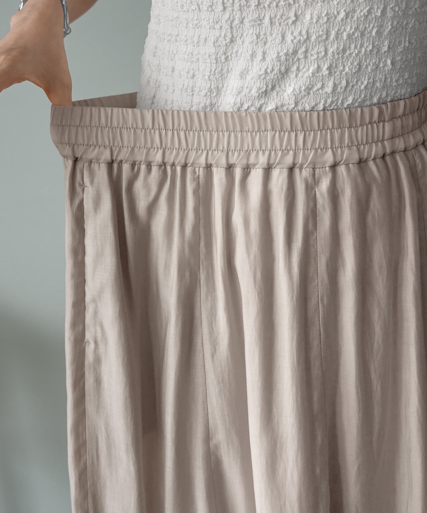 STYLE DELI「【LUXE】トライアングル配色切替スカート」|フレア|