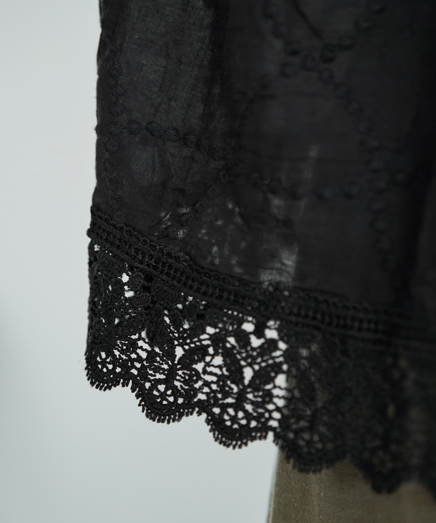 STYLE DELI「上部がレースのギャザーブラウス」|シャツ・ブラウス|