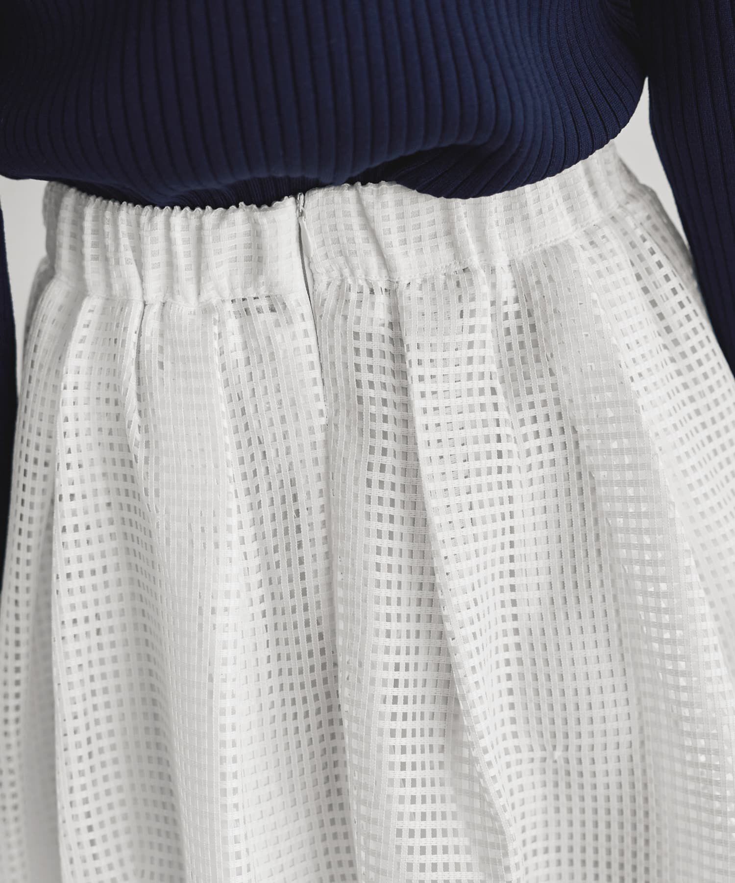 STYLE DELI「【LUXE】メッシュフレアスカート」|スカート|