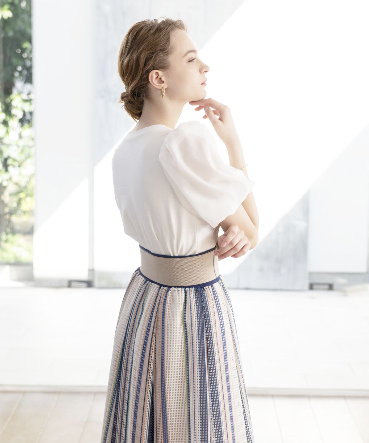 アンドクチュール「シアースリーブプルオーバー」|Tシャツ・カットソー|