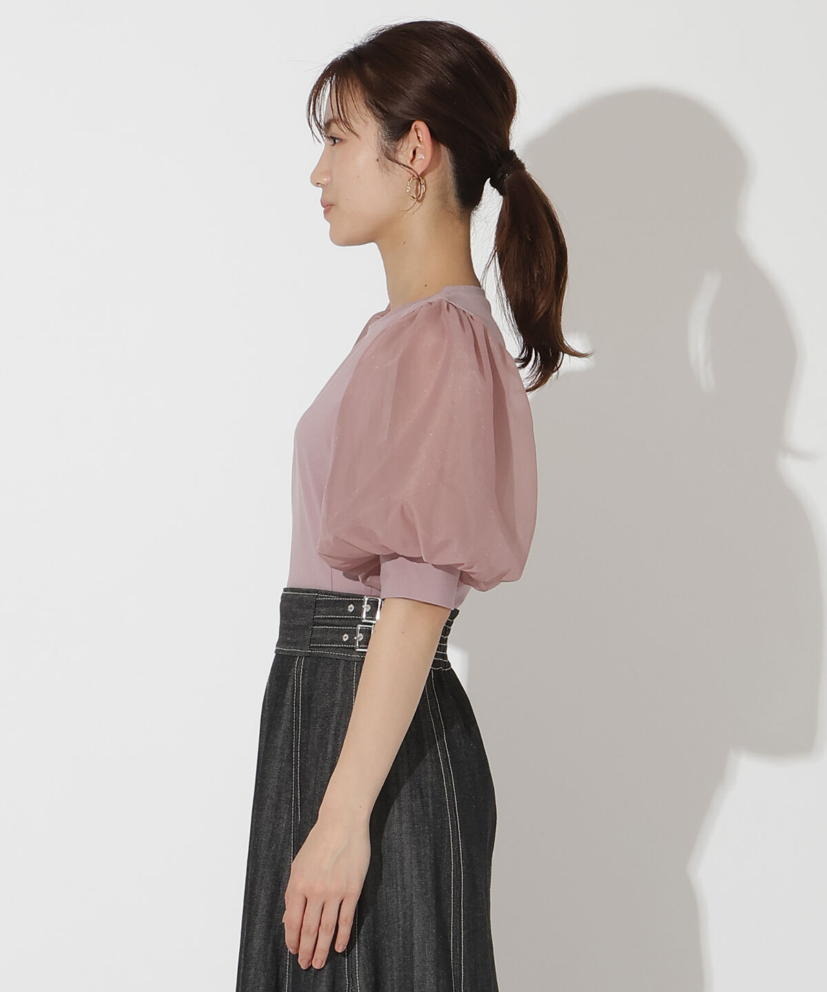 アンドクチュール「シアースリーブプルオーバー」|Tシャツ・カットソー|