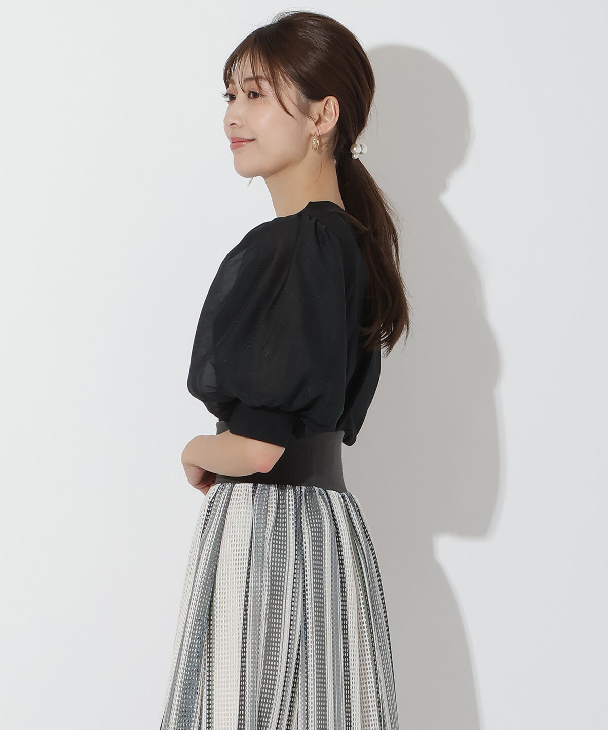 アンドクチュール「シアースリーブプルオーバー」|Tシャツ・カットソー|