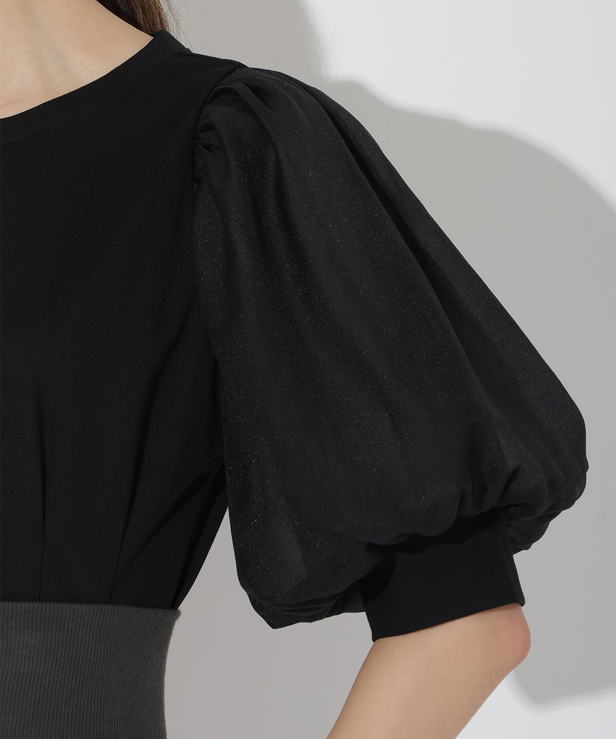 アンドクチュール「シアースリーブプルオーバー」|Tシャツ・カットソー|