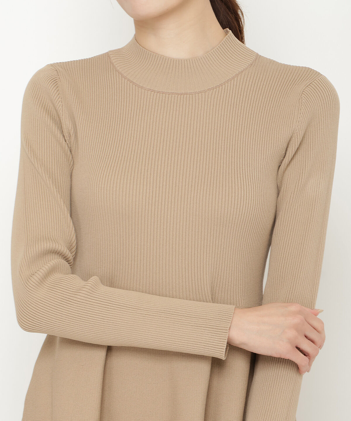 アンドクチュール「布帛ティアードドッキングワンピース」|ワンピース|