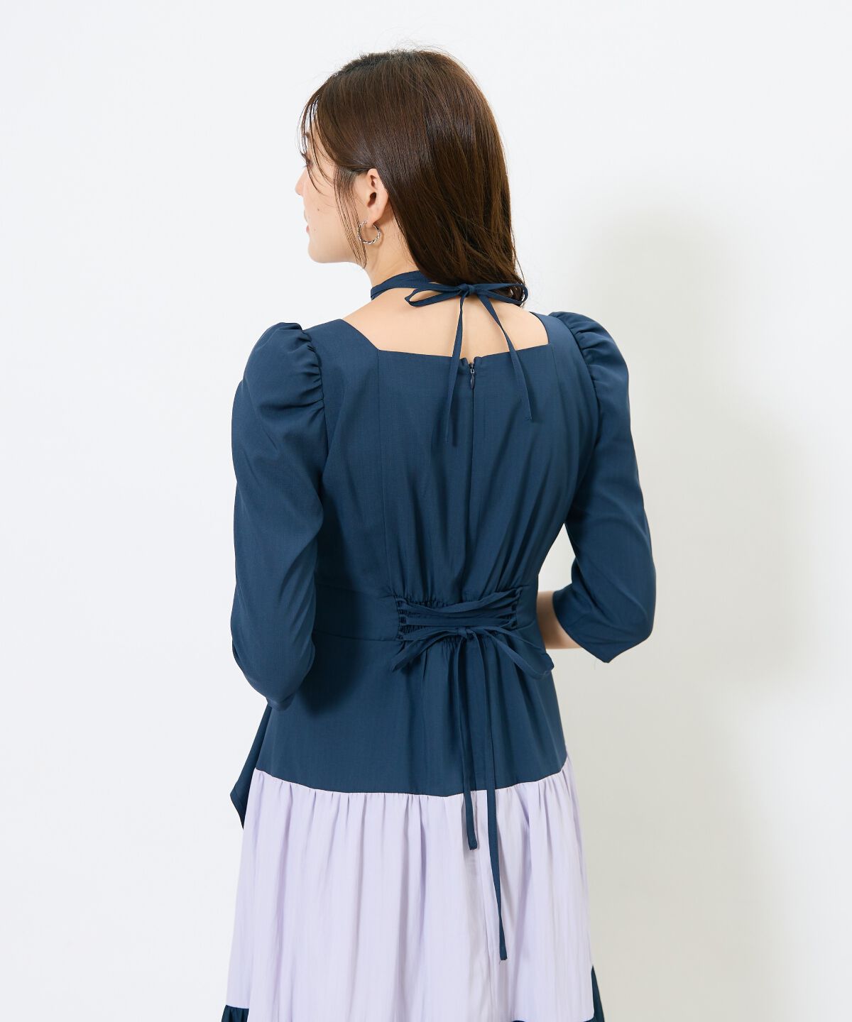 アンドクチュール「アシメラッフルティアードワンピース」|ワンピース|