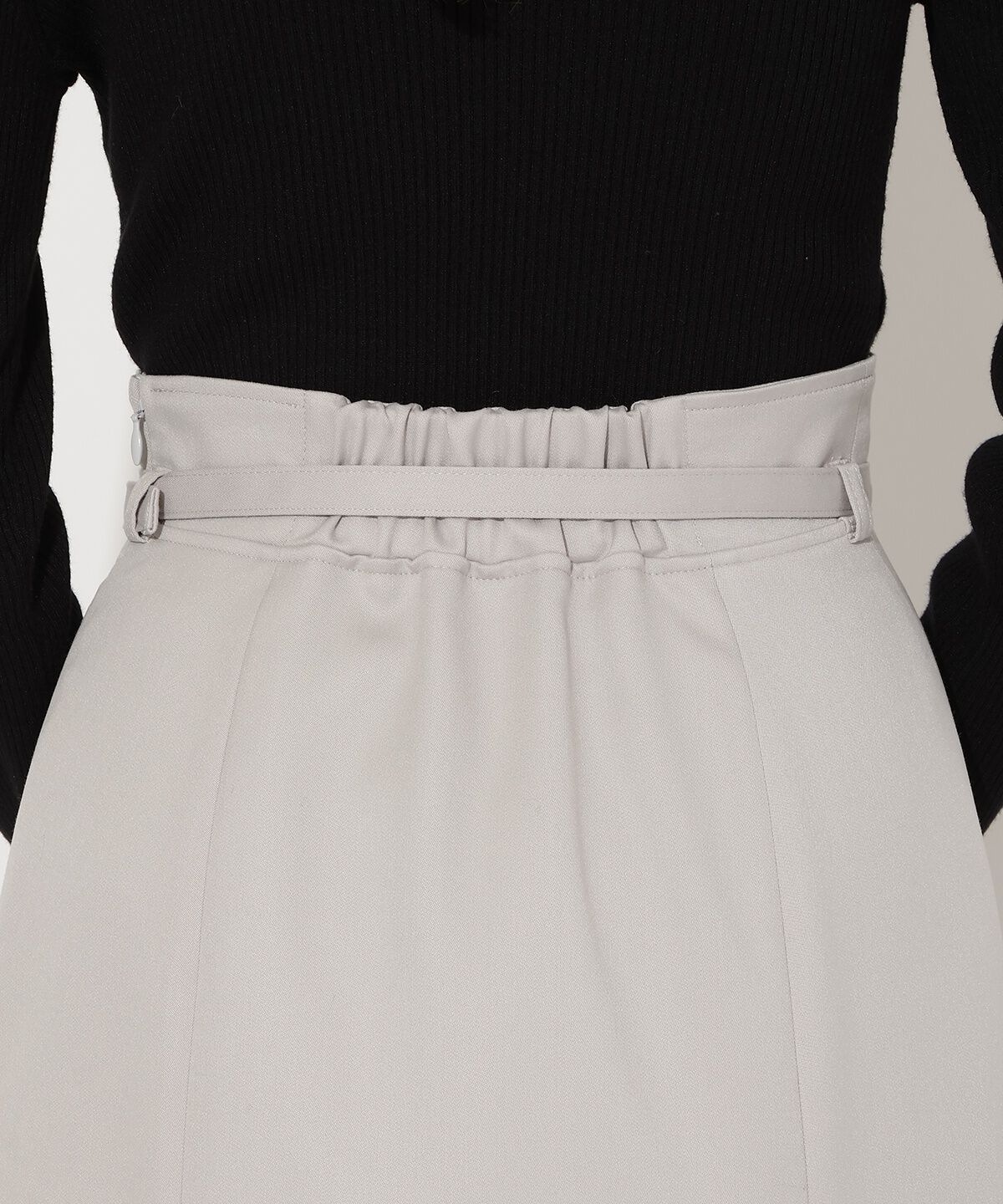 アンドクチュール「ベルト付きマーメイドスカート」|フレア|