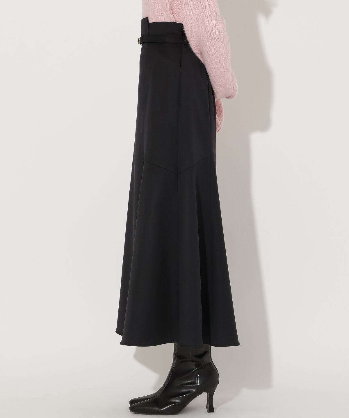 アンドクチュール「ベルト付きマーメイドスカート」|フレア|